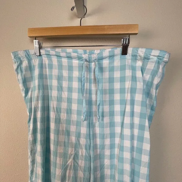 BedHead Pajamas Exclusive Neiman Marcus Blue Gingham Pajama Pants Women's Large - Picture 3 of 8